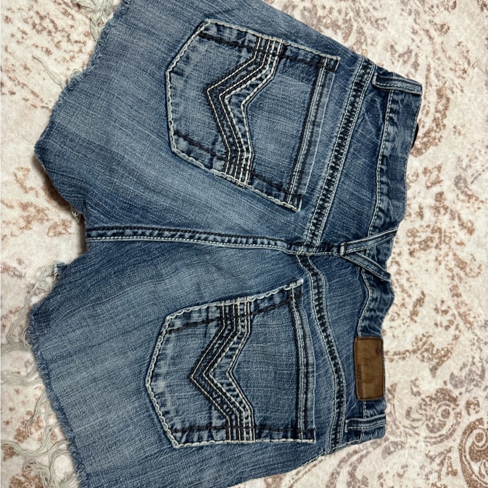 Harley-Davidson Blue Denim Women Shorts